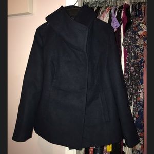 CAPSULE navy blue swing coat